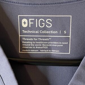 Figs Space Navy color 2704, V-Neck Scrub Top